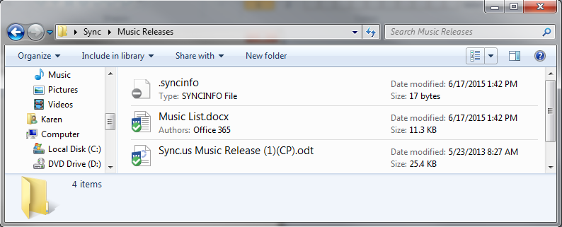 Music Release Folder Sync Com Help Desk