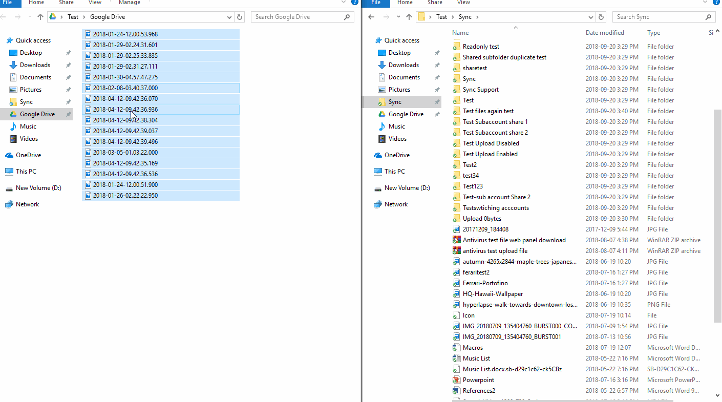 move files from c drive to d drive
